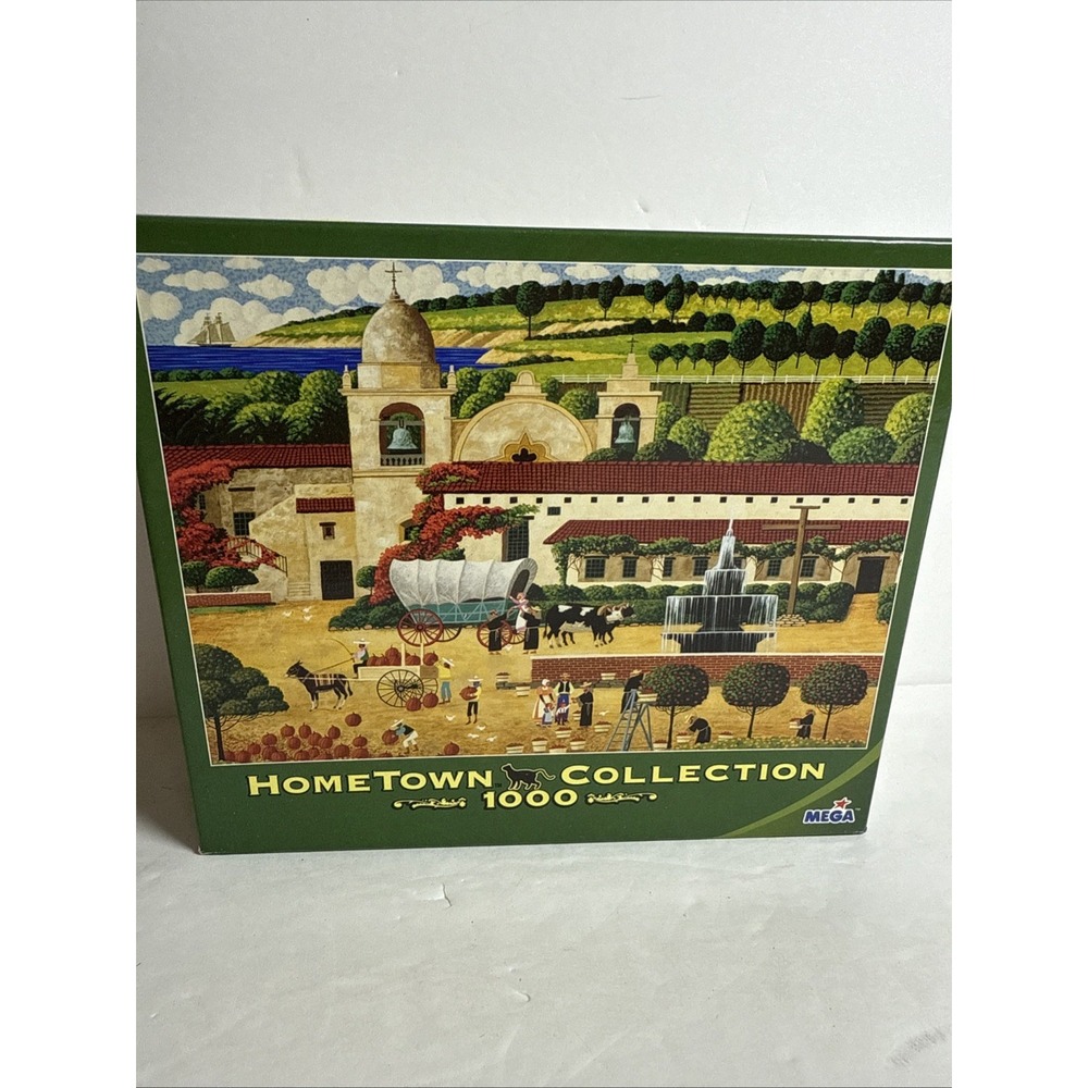 Heronim HARVEST AT THE MISSION Hometown Collection 1000 pc‎ Puzzle Complete